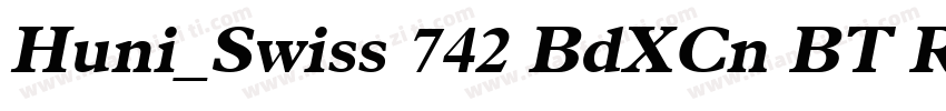 Huni_Swiss 742 BdXCn BT Regular字体转换